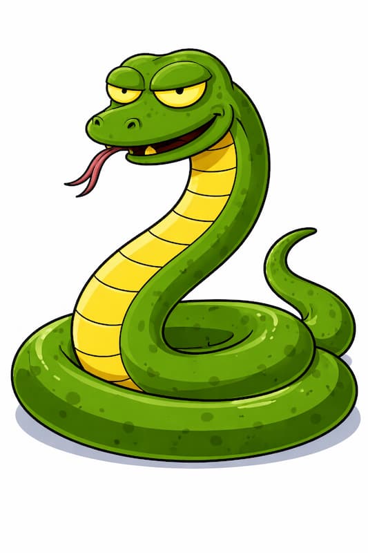 Monty from the Simpsons pet snake